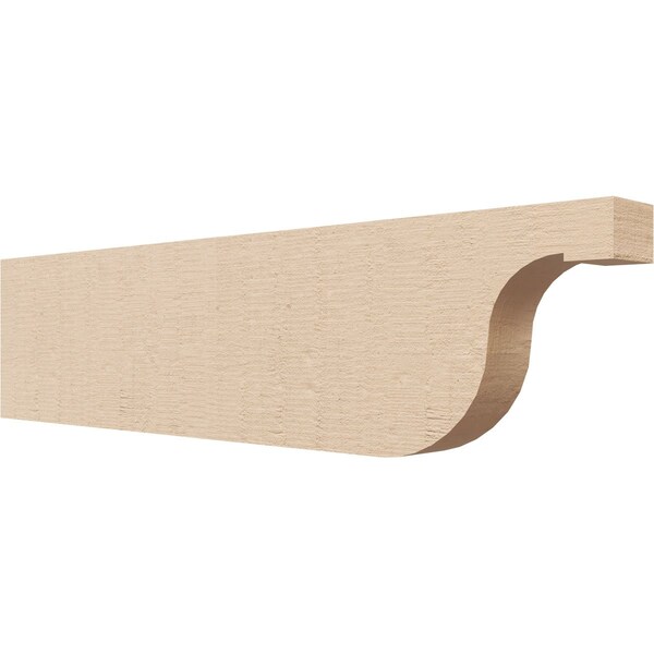 Ekena Millwork 2in. W x 6in. H x 24in. L Del Monte Woodgrain TimberThane Rafter Tail, Primed Tan RFTUR02X06X24DELRCPR - main